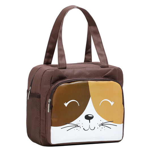 Aluminum Foil Thermal Insulation Lunch Box Bag Large Capacity Cartoon Student Tote