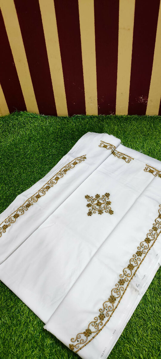 Aali Qadr Pattern Kurta Saya Set