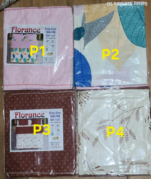 King-size Bedsheet 3D Florance
