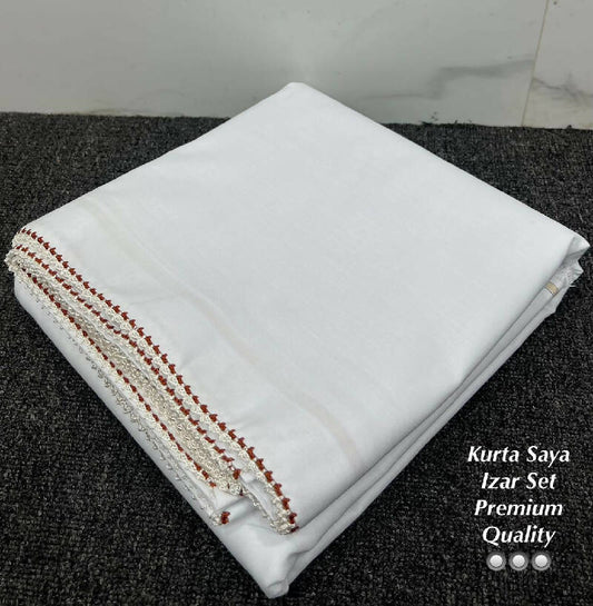 Ohbat Plain Kurta Saya set with Makkhi