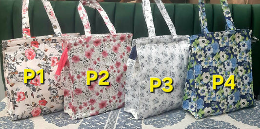 Semi Quilted Tote Bags