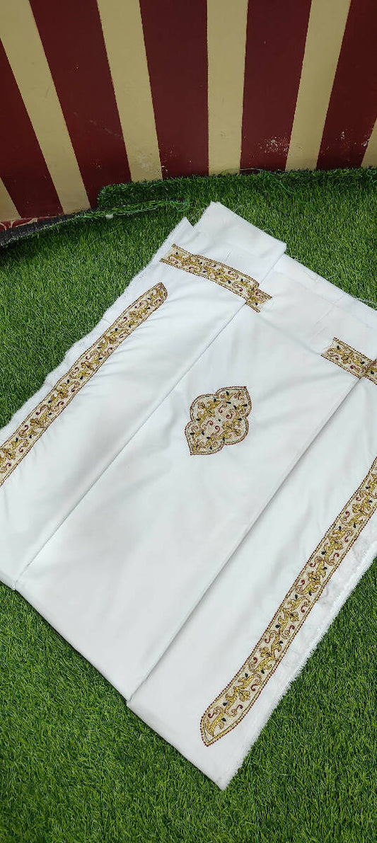Embroidery Work Mens Kurta Saya Material