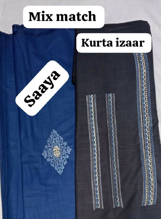 Aali Qadr Style Colored Kurta Saya MixMatch