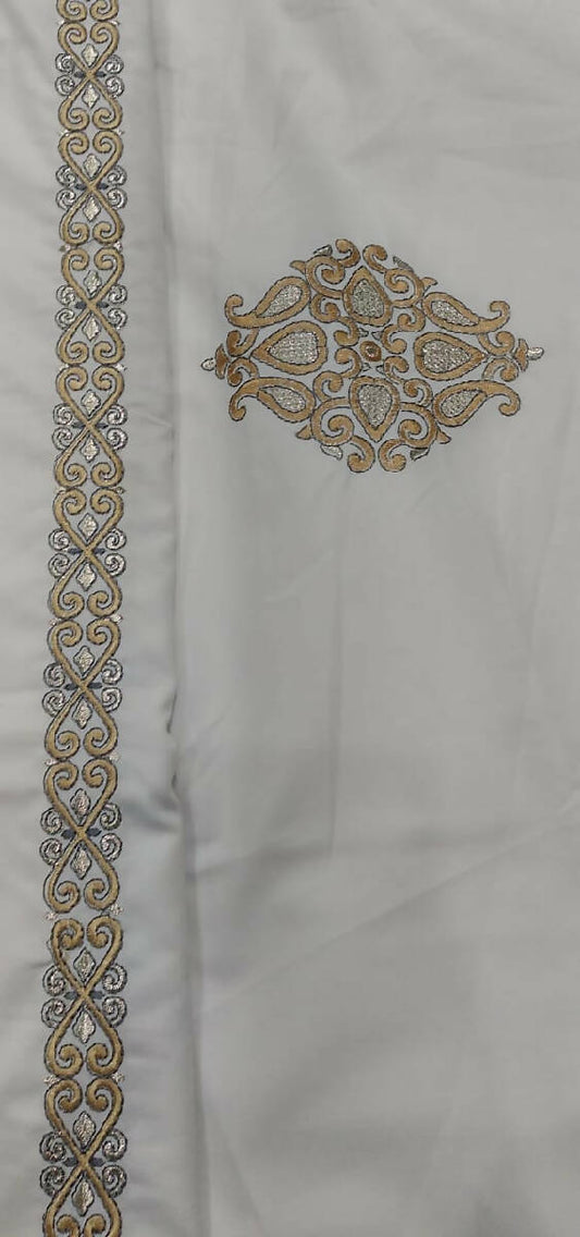 Aali Qadr Pattern Kurta Saya Set P4