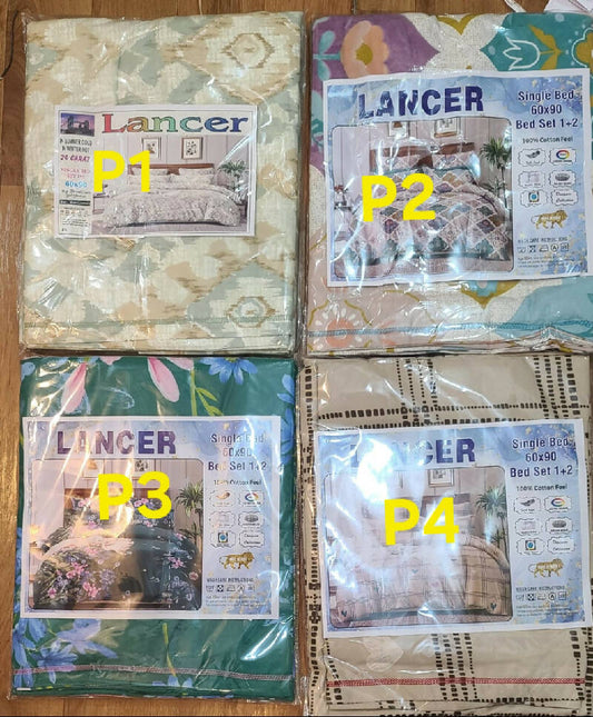 Single Bedsheet 3D Cotton