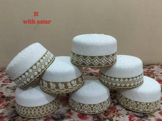 AStar White Topi Size 21