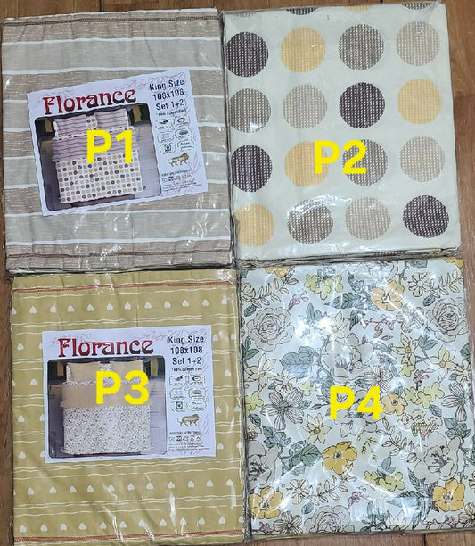 King-size Bedsheet 3D Florance