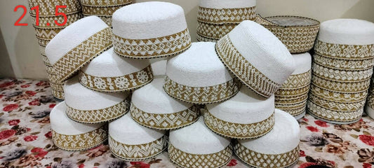 White Topi Size 21.5