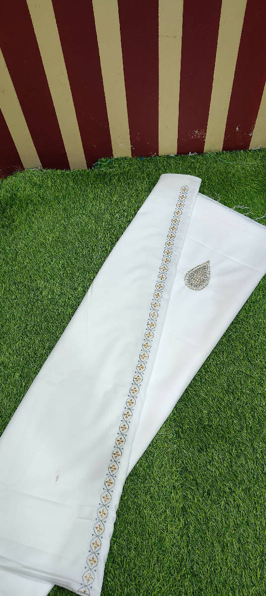 Patti Work Kurta Saya Material