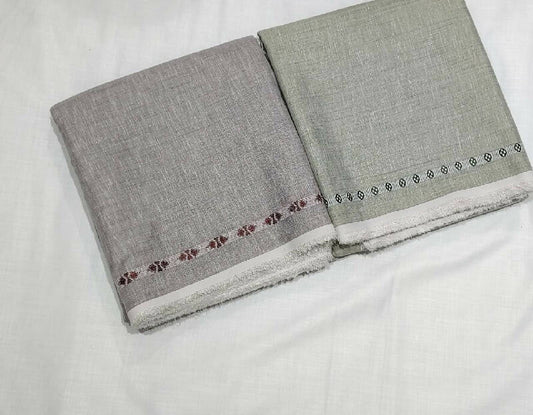 Plain Border Color Kurta Saya Material