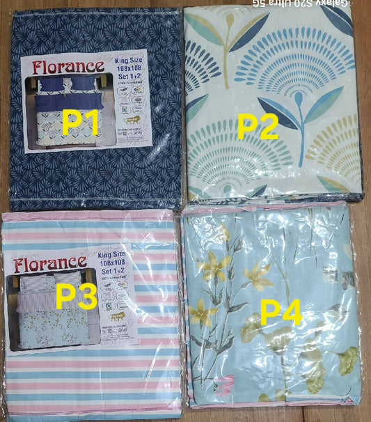 King-size Bedsheet 3D Florance