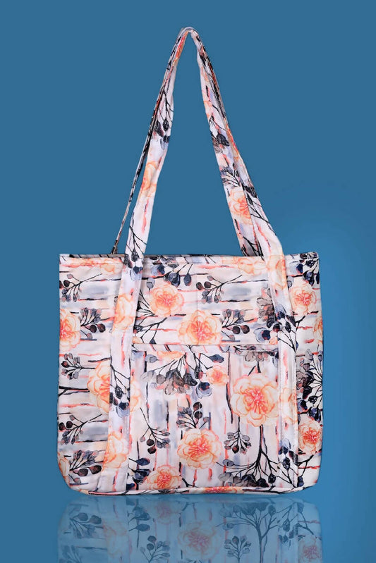 Quilted Tote Bags Orange