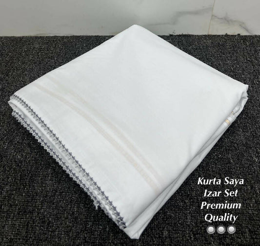 Ohbat Plain Kurta Saya set with Makkhi