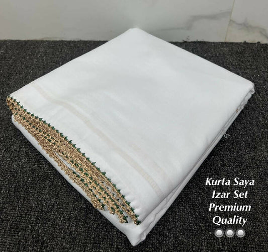 Ohbat Plain Kurta Saya set with Makkhi