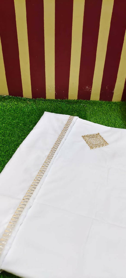 Patti Work Kurta Saya Material
