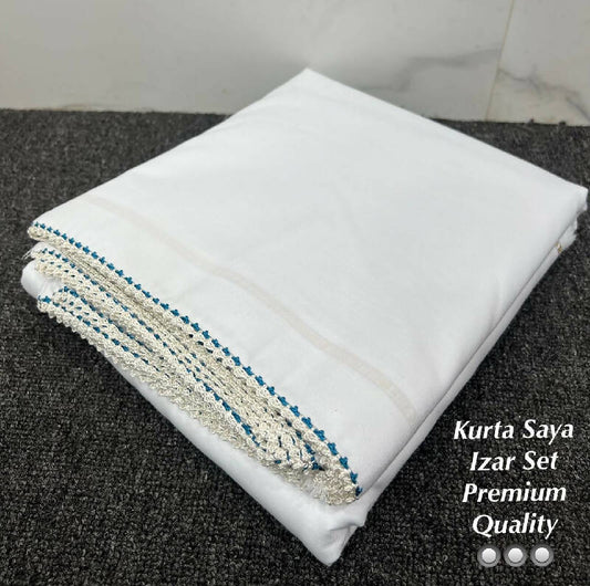 Ohbat Plain Kurta Saya set with Makkhi
