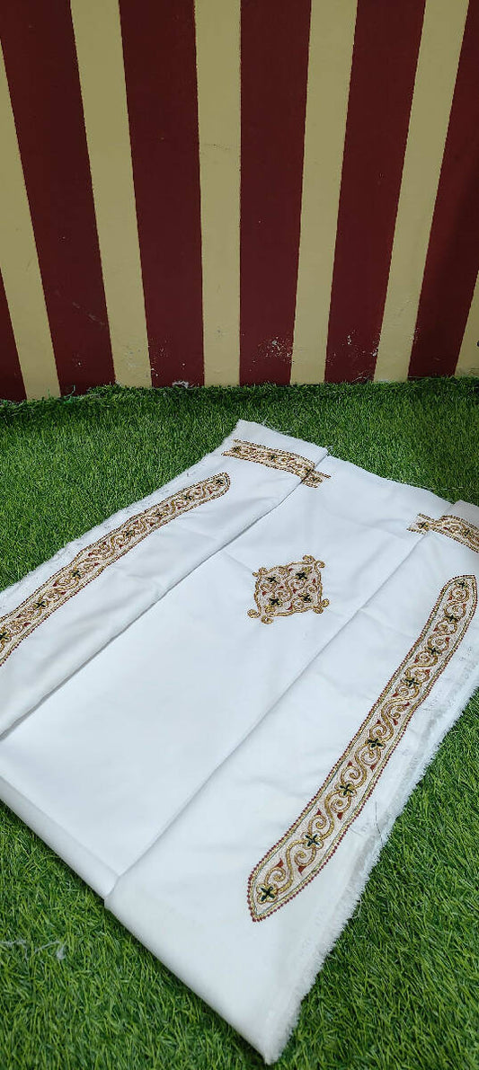 Embroidery Work Mens Kurta Saya Material