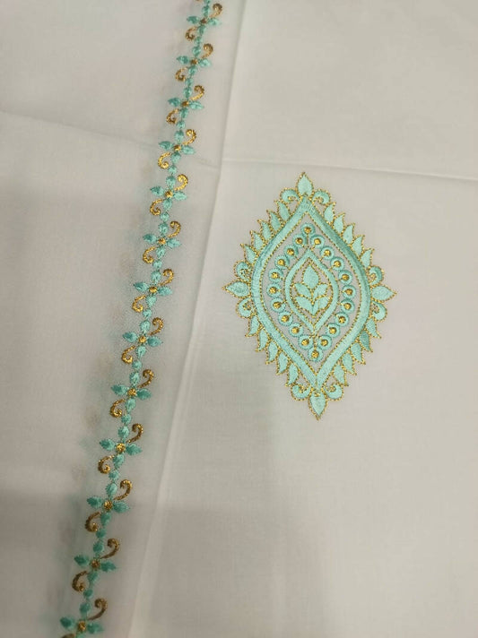 Kasabi Work Kurta Saya Izar