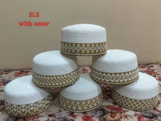 AStar White Topi Size 21.5