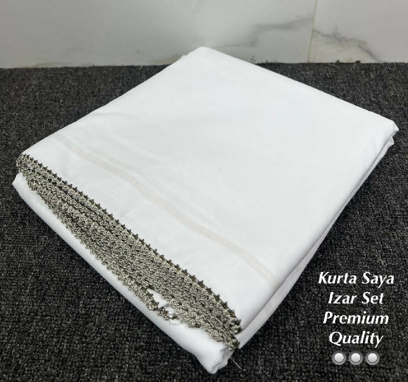 Ohbat Plain Kurta Saya set with Makkhi
