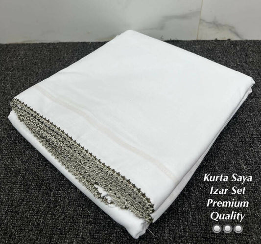 Ohbat Plain Kurta Saya set with Makkhi