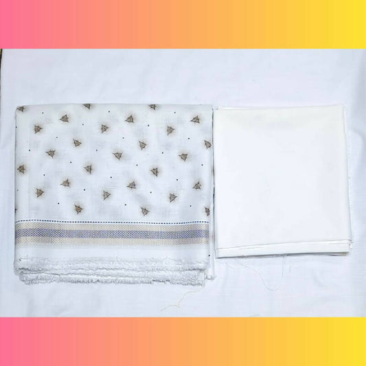 Broader Print Kurta Izar Saya