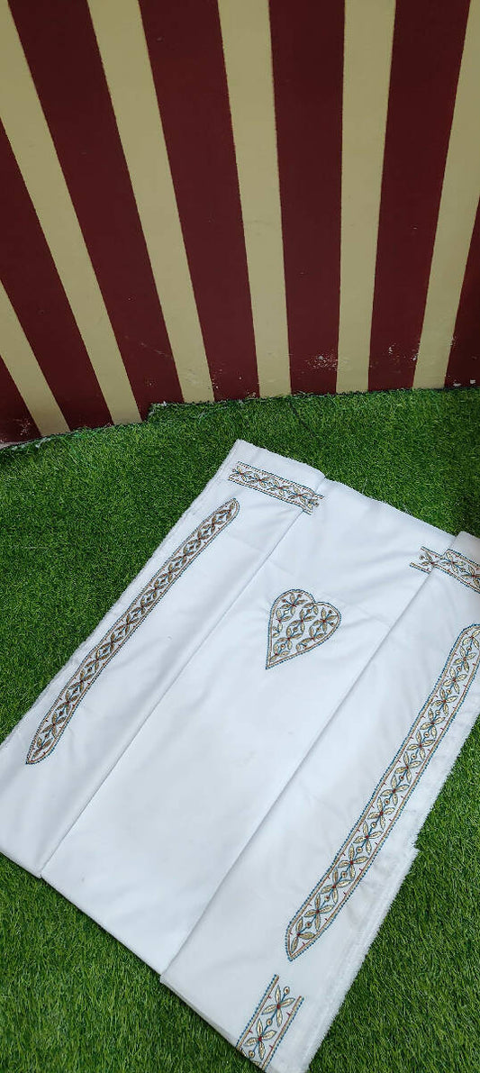 Zero2Tone Embroidery Work Kurta Saya Set