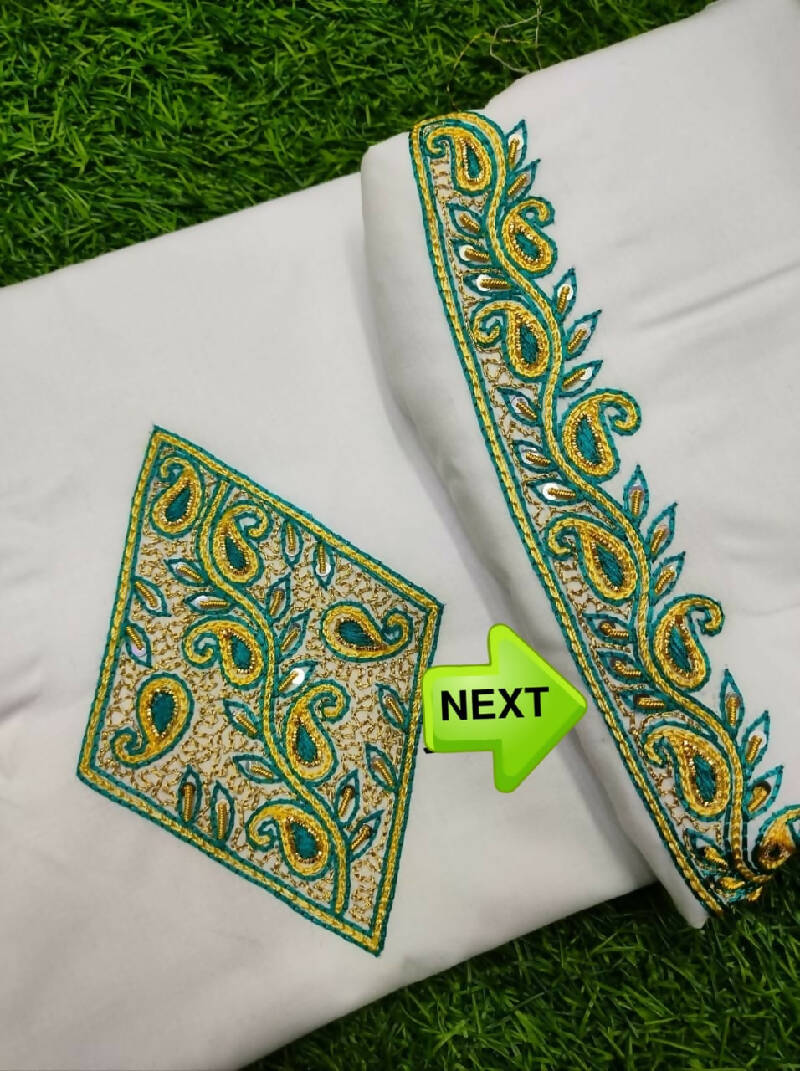 Heavy Zardosi Hand Work Kurta Saya