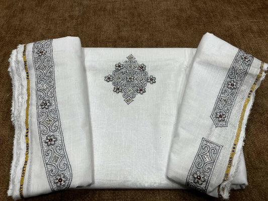 Zardozi Work Kurta Saya Heavy Material