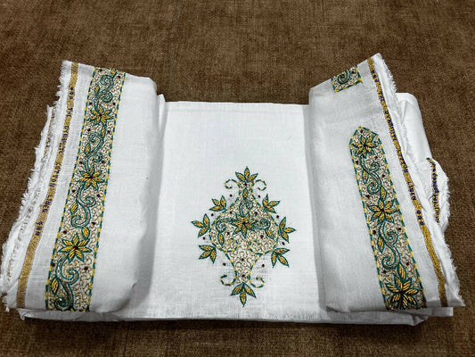 Zardozi Work Kurta Saya Heavy Material