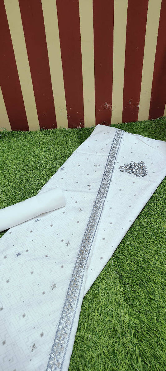 Aali Qadr Pattern Kurta Saya Set