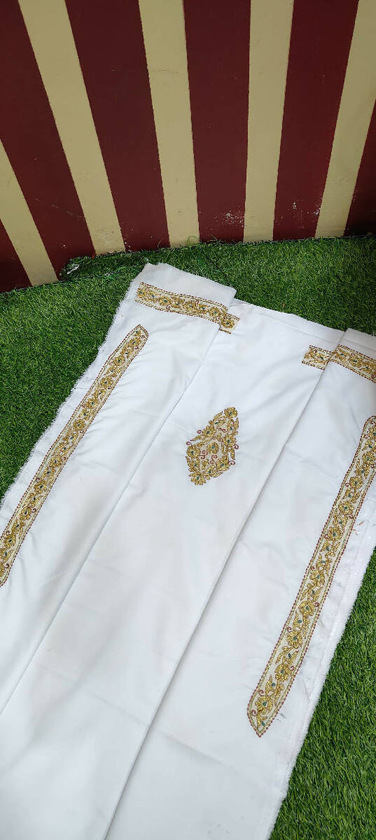 Embroidery Work Mens Kurta Saya Material