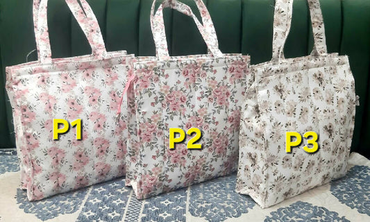 Semi Quilted Tote Bags