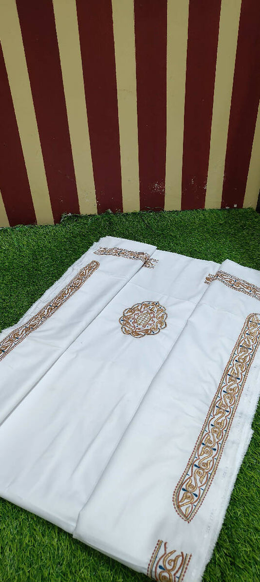 Zero2Tone Embroidery Work Kurta Saya Set