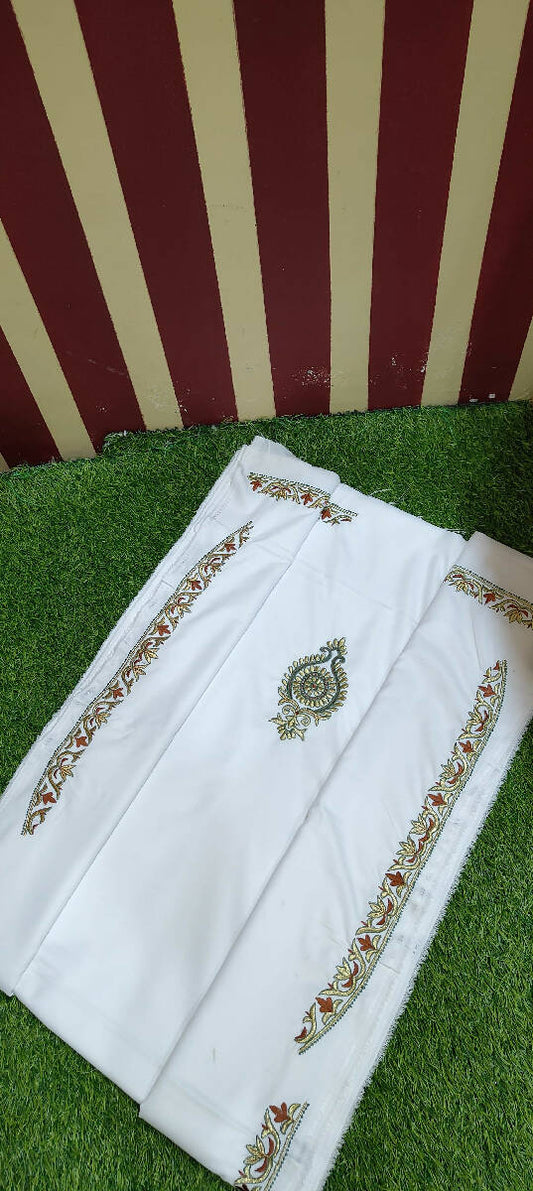 Zero2Tone Embroidery Work Kurta Saya Set