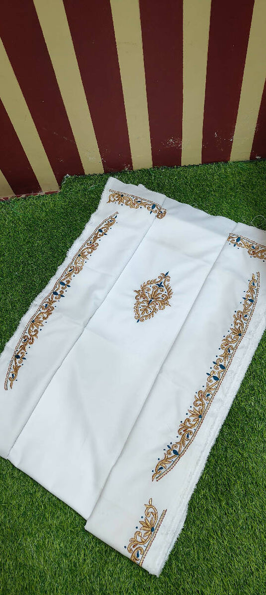 Zero2Tone Embroidery Work Kurta Saya Set