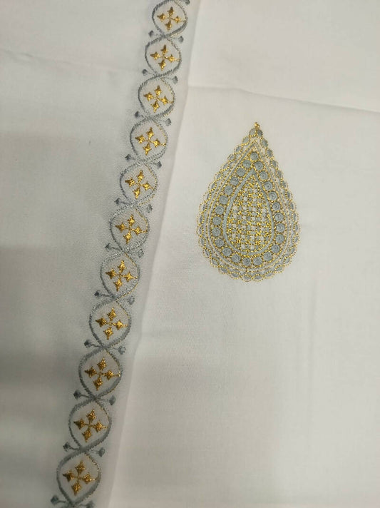 Kasabi Work Kurta Saya Izar